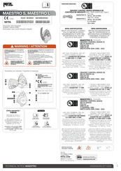 Petzl D024AB00 Technical Notice