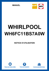 Whirlpool WH6FC11BS7A0W Manual
