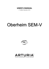 Arturia Oberheim SEM-V User Manual