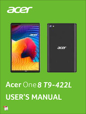Acer One 8 T9-422L User Manual