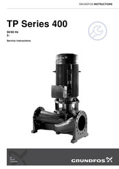 Grundfos TP 400 Service Instructions Manual