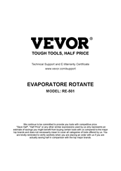 VEVOR RE-501 Original Instruction