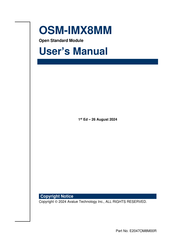Avalue Technology OSM-IMX8MM User Manual