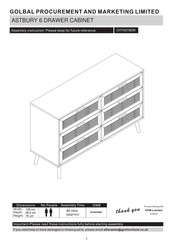 GPM ASTBURY CHTAST6DW Assembly Instruction Manual