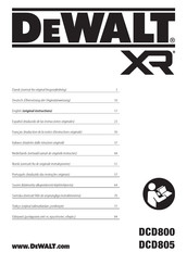 DeWalt DCD805S2T Original Instructions Manual