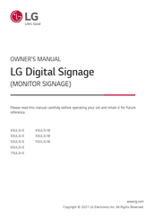 LG 65UL3J-E.AUS Owner's Manual