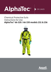 Ansell AlphaTec 66-320 156 Instructions For Use Manual