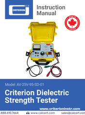 Criterion AV-25V-95-SD-01 Instruction Manual