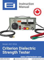Criterion AVC-50VA Instruction Manual