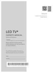 LG 32LQ630BPSA.ATA Owner's Manual