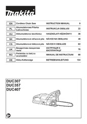 Makita DUC357ZX2 Instruction Manual