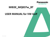 Panasonic MIB3E MQB37w BT User Manual