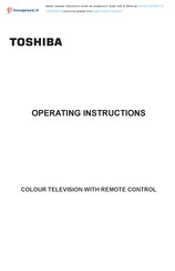 Toshiba U6763DG Operating Instructions Manual