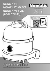Numatic HENRY PET XL Original Instructions Manual