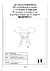 Decobus Handel N620P212190 Installation Instruction
