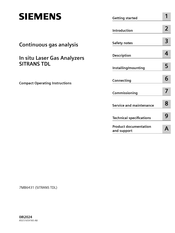 Siemens SITRANS TDL Compact Operating Instructions