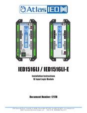 AtlasIED IED1516LI Installation Instructions Manual