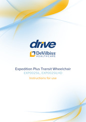 Drive DeVilbiss Healthcare Expedition Plus EXP002SILHD Instructions For Use Manual
