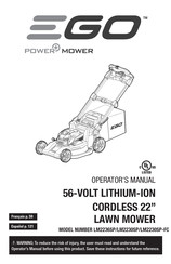 Ego Power+ LM2230SP-FC Operator's Manual