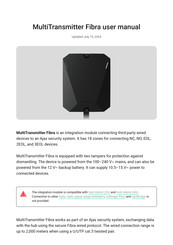 AJAX MultiTransmitter Fibra-B User Manual