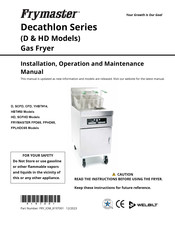 Frymaster CFD Installation, Operation And Maintenance Manual
