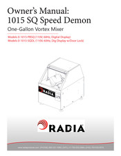 Radia 0-1015-PBSQ Owner's Manual