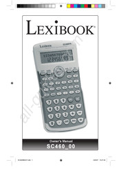 LEXIBOOK SC460FR Owner's Manual