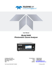 TELEDYNE API N400 User Manual