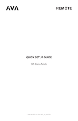 Ava AVA-RM-RX2 Quick Setup Manual