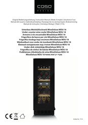 CASO DESIGN WineDeluxe WDU 18 Instruction Manual