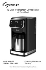 Capresso 496.05 Operating Instructions Manual