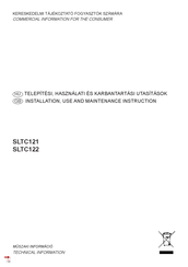 Sirius Satellite Radio SLTC122 Installation, Use And Maintenance Instruction