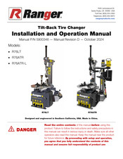 Ranger R76ATR Installation And Operation Manual