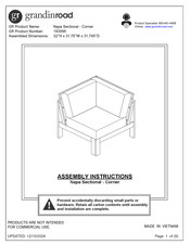 Grandinroad 183098 Assembly Instructions Manual