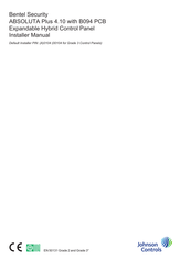 Johnson Controls Bentel Security ABSOLUTA Plus 4.10 Installer Manual