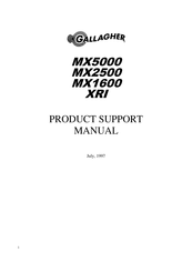 Gallagher MX5000 Product Support Manual