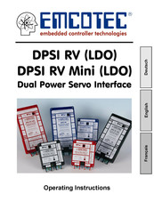 Emcotec DPSI RV Operating Instructions Manual