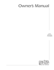 Mark Levinson 32 Owner's Manual
