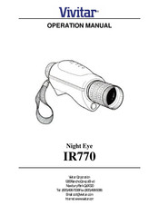 Vivitar IR770 Operation Manual