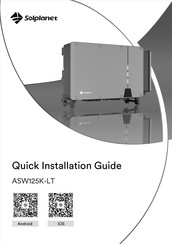 Solplanet ASW125K-LT Quick Installation Manual