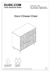 DUSK Dora 3 Drawer Chest Manual