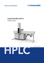 Knauer Liquid Handler LH 8.1 Instructions Manual