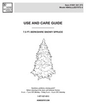 Home Accents Holiday 1001 341 273 Use And Care Manual