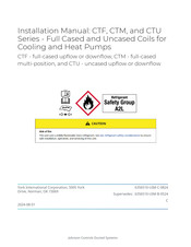 Johnson Controls York CTF36B5ADN1 Installation Manual
