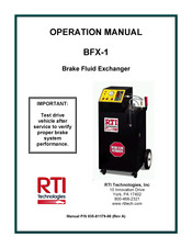 RTI BFX-1 Operation Manual