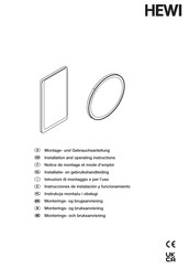 Hewi K7210530 Installation And Operating Instructions Manual