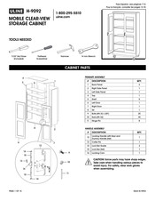 U-Line H-9092BL Manual
