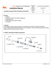 UCL SWIFT FSOC CR-5000 Installation Manual