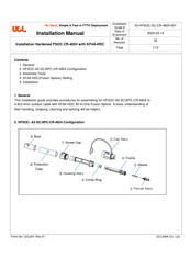 UCL SWIFT FSOC CR-4824 Installation Manual