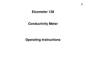 Elcometer 138 Operating Instructions Manual